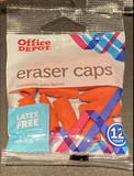 New Office Depot Pink Eraser Cap 12 ctn