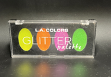 L.A Colors Glitter Eyeshadow Palette #CGP694 Delightful Orange Yellow Pink Green