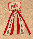 Soffe Cheer Ribbon Scrunch Red