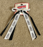 Soffe Cheer Ribbon Scrunch Black
