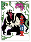 Marvel Spiderman and Venom Double Trouble 2 Ata-Boy Magnet 2.5" X 3.5"