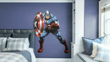 Original FATHEAD Marvel Avengers Assemble Captain America Lge Decal 96-96085 NEW