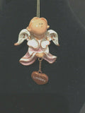 Pink Lindsey Prayer Angel Orn by the Encore Group made by Russ Berrie NEW