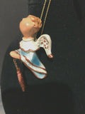 Blue Prayer Angel With Snowflake Orn by the Encore Group made by Russ Berrie NEW