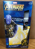 16 Marvel Avengers Infinity War Valentine Cards and 16 Matching Pencils NIB