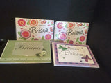 Personalized Notecards "Briana" 4 Assorted Style Packs (4 Packs) NEW