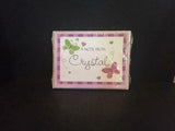 Personalized Notecards "Crystal" Butterfly (1 Pack) NEW