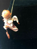 Pink Samantha Prayer Angel Orn by the Encore Group made by Russ Berrie NEW