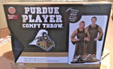Purdue OFFICIAL Collegiate,  48" x 71" Adult Fleece Comfy Throw NEW