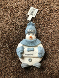 Snow Buddies Angelina Personalized Snowman Ornament NEW