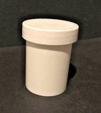 Apothecary Ointment Jar, Plastic White, 2oz, 12ct, EZ Dose NEW
