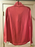 Lat Womens 1/2 Zip Sweatshirt Pink Medium NEW