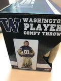 Univ. Washington  OFFICIAL Collegiate,  48" x 71" Adult Fleece Comfy Throw NEW