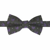 Marvel Black Panther Purple Dot Boy’s Bow Tie 100% Silk NEW