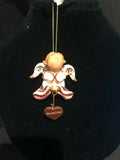 Pink Madeline Prayer Angel Orn by the Encore Group made by Russ Berrie NEW