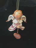 Pink Samantha Prayer Angel Orn by the Encore Group made by Russ Berrie NEW
