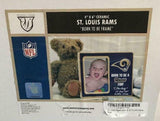 St. Louis Rams NFL "Born to Be a Fan" Ceramic Photo Frame 4x6 NEW