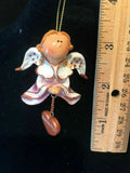 Pink Samantha Prayer Angel Orn by the Encore Group made by Russ Berrie NEW