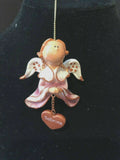 Pink Sabrina Prayer Angel Orn by the Encore Group made by Russ Berrie NEW