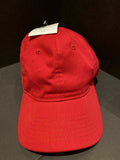 NEW Big Accessories 6-Panel Red Twill Unstructured Cap 100% Cotton Hat BX880