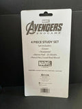 Marvel Avengers Endgame  4 Piece Study Set Pencil Eraser Sharpener Notebook NEW