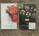 Set Of 2 Marvel Spider-Man Avengers Notebook Journal 5.5x8.3” 32 Sheets Ea NEW