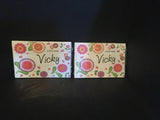 Personalized Notecards "Cathy" Flowers 2 Packs NEW