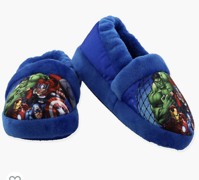 Marvel Avengers Toddler Plush Cushion Slippers Sz XS 7/8