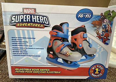 Marvel Super Hero Adventures Adjustable Boys Skates Fits Sizes Y8-y11