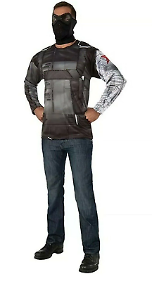 Rubies Mens Winter Soldier Costume Size Standard Shirt & Mask