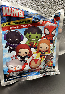 Marvel Holiday Blind Pick Bag Collectors 3D Bag Clip