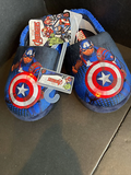 Marvel Avengers Captain America Toddler BOYS Slippers LIGHTS UP Size L 9/10