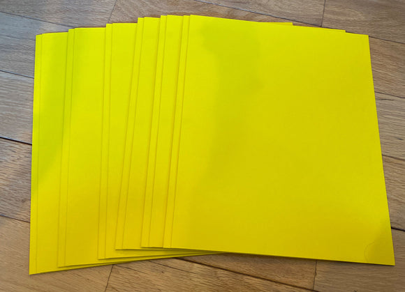 Set Of 6 Office Depot Portfolio 2 Pocket 3 Prong Letter Size Folder Yellow