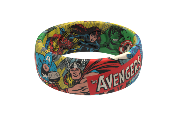 Groove Life Avengers Classic Comic RING Size 10 Silicone NEW