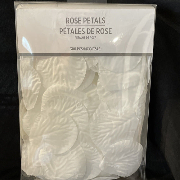White Fabric Rose Petals Wedding Flowers Confetti  Decoration 300pk