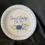 Baby In Bloom Sweet Baby Boy 7 Inch Plates Paper 8 Per Pack Boy Baby Shower