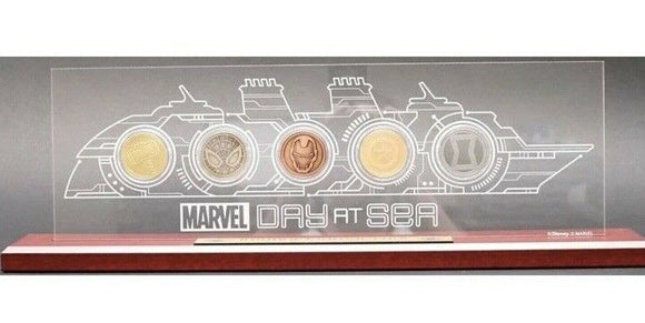 New Disney Cruise Line DCL Marvel Day At Sea Commemorative 5 Coin Set LE 8/300