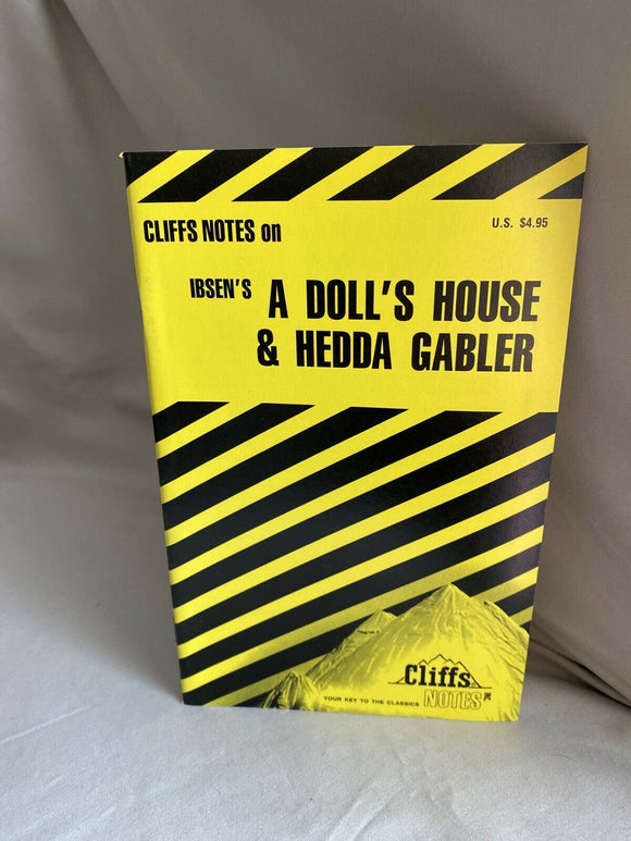 Cliffs Notes on Ibsen's A DOLL'S HOUSE & HEDDA GABLER Brand NEW