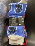 Marvel Assorted Superhero 6 Pairs Mens Socks Shoe Size 6-12