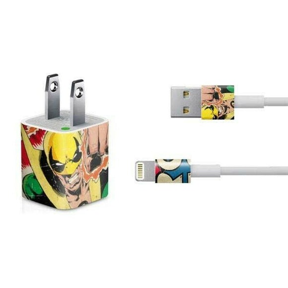 Marvel Iron Fist Hero For Hire iPhone Charger Skin By Skinit NEW