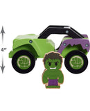 Marvel Just Play Disney Wooden Toys Hulk and Truck, Figure Vehicle, Kids Toys...