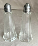 Pair (set Of 2) 1 Oz Tower Shakers w/Chrome Top NEW