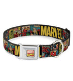 Buckle Down Marvel Retro Comics 1” Large Dog Collar Adjustable 15”-26” WAV042