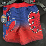 Marvel Spiderman Swim Trunks Youth Size 4 UPF +50