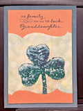 For Granddaughter on St. Patrick's Day Greeting Card w/Envelope