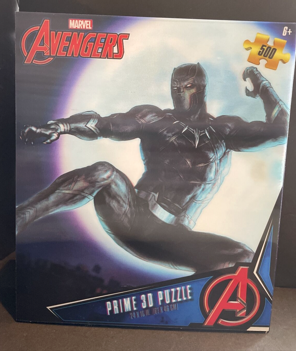 Marvel Avengers Black Panther Prime 3D Puzzle 500 Pc Ages 6+