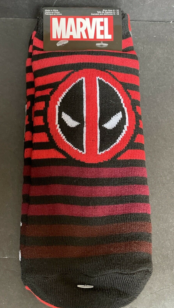 Marvel Deadpool Mens No Show 3pack Socks