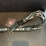 NFL New York Jets Two tone Clip On Keychain Lanyard