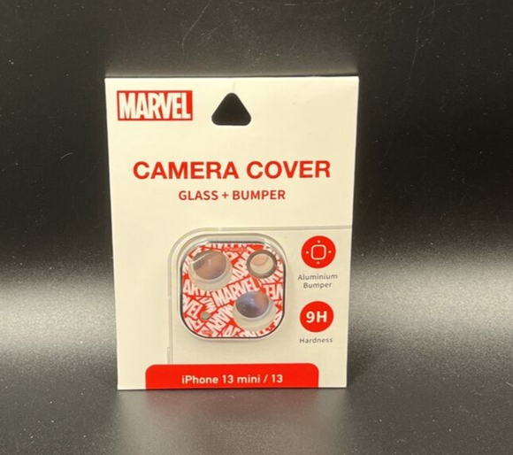 Marvel MV-187A Camera Cover, Compatible iPhone 13 mini/13 Glass + Bumper