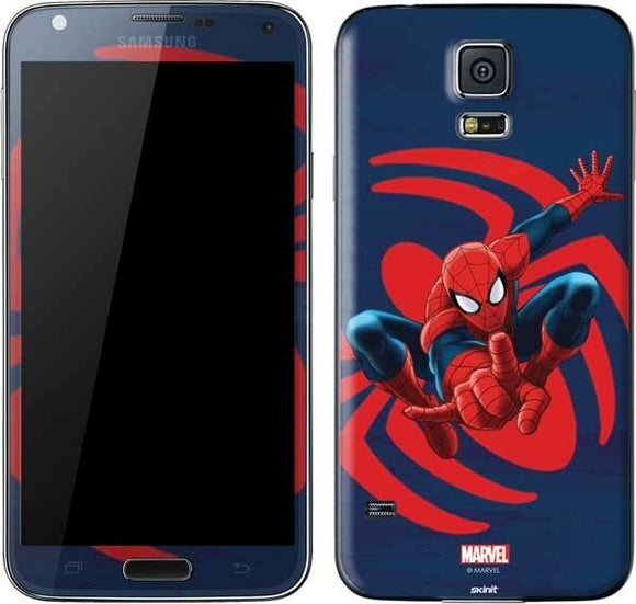 Spidey Shooting Web Galaxy S5 Skinit Phone Skin Marvel NEW